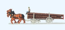 Preiser 79477 Horse Drawn Log