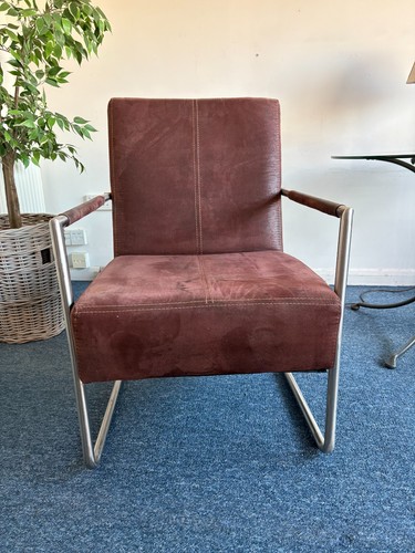 Suede chrome chairs - &,