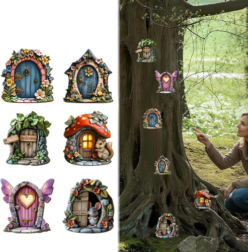 6pcs fairy garden wooden - fairy,