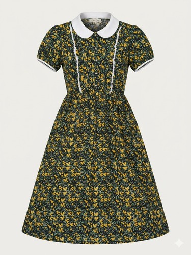 Simple retro floral - simple,
