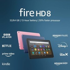 AMAZON FIRE HD 8 TABLET 12TH GENERATION WITH ALEXA FULL HD DISPLAY 32GB WI-FI