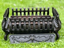 ✅ P&P FREE ✅ Fire Grate Basket Iron Fireplace Log Coal Burning Fire Pit