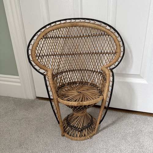 Vintage small peacock fan - vintage,
