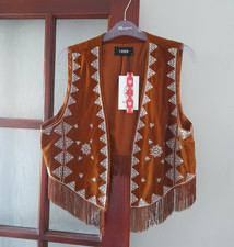 CIDER boho fringed waistcoat
