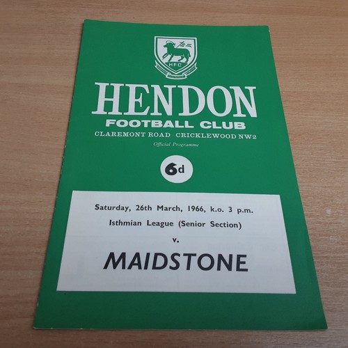 Hendon maidstone isthmian - v, (isthmian