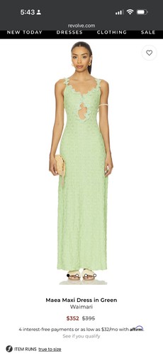 Waimari green dress size - size, l