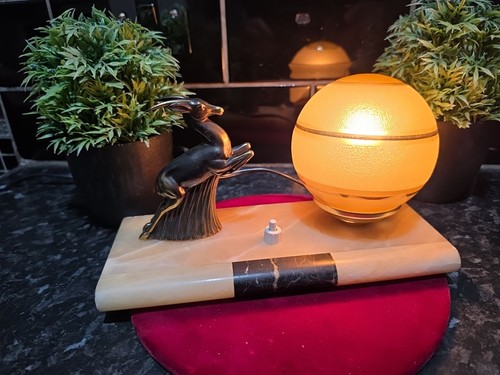 Art deco vintage table lamp - vintage,