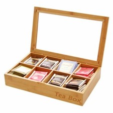 Tea box storage organiser - tea,