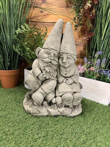 Stone garden pair - stone,