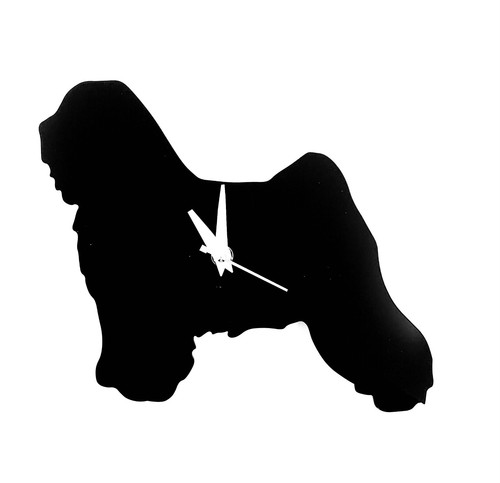 Tibetan terrier dog wall - terrier, clock