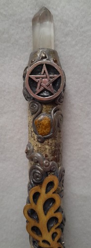 Silver birch wand leaf - wand,, deco