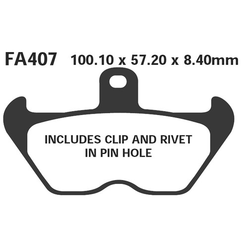 Ebc brake pads - pads, with
