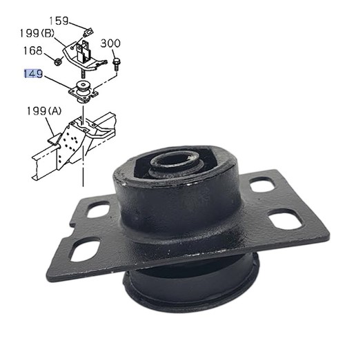 Cabin mounting rubber upper - cabin,