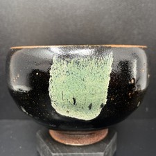 William ‘Bill’ Marshall decorated stoneware Chawan 15cm rimdiameter #2687