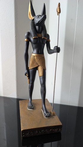 Egyptian anubis statue - statue, 15"