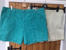 2 X Ladies Shorts Bonmarche/ F&F - Size 20