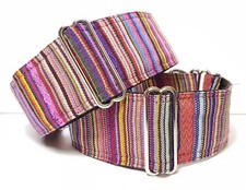 greyhound/ whippet/ saluki Boho ethnic martingale dog collar