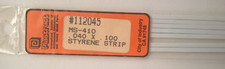 Plastruct 112045 (MS-410)  .040  x .100 Styrene Strip 10Pcs 10Pcs