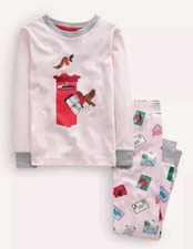 MINI BODEN GIRLS Snug Long John Pyjamas Set CHRISTMAS PRINT 14 YEARS BRAND NEW 
