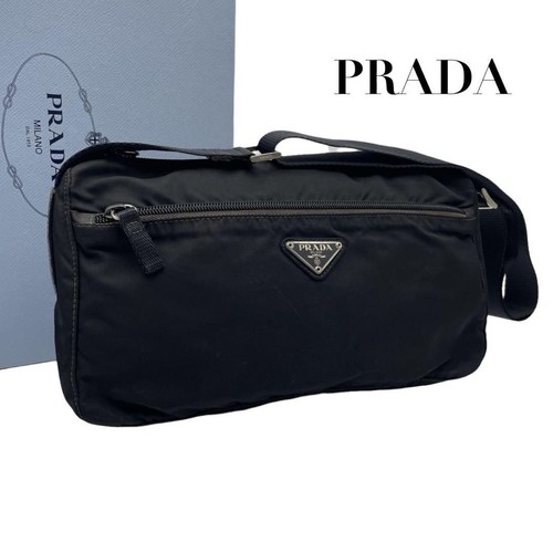 Prada nylon triangle logo - prada,