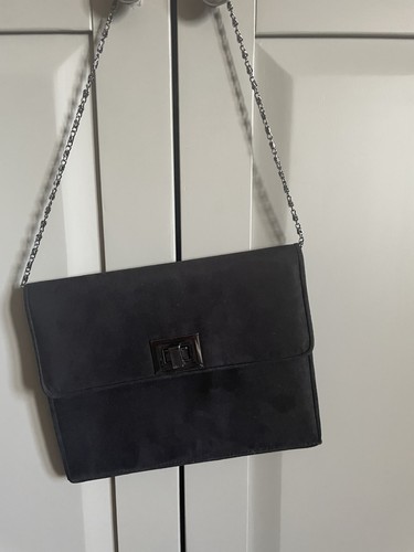Black suede handbag from faith - handbag,