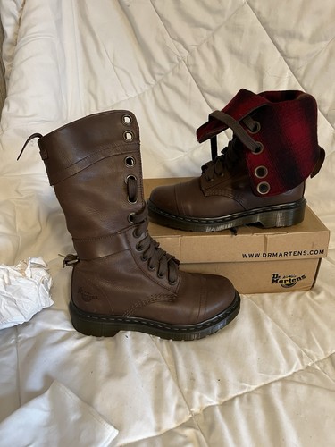 Martens brown leather - dr.,