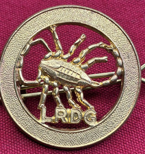 Long Range Desert Group British Military Cap Badge - Brass with copper lugs
