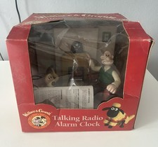 Wesco Wallace & Gromit Talking Radio Alarm Clock 1996 Vintage Untested