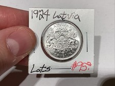 latvia 1 lats 1924 BU