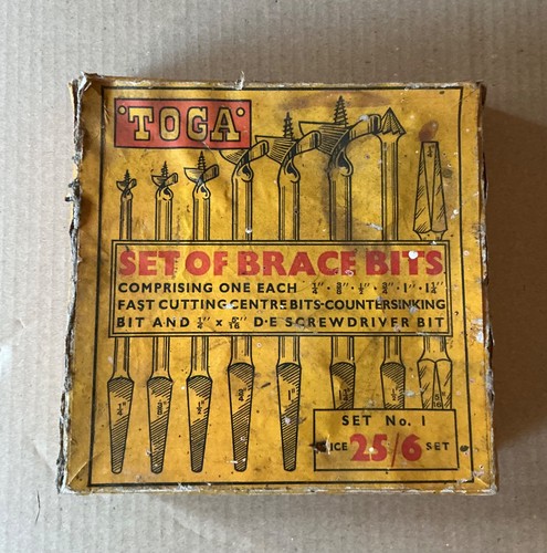 Toga set brace bits - set, x8
