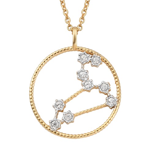 Leo zodiac sign necklace - leo,