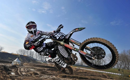 Motocross dirt bike stunt jump - motocross,