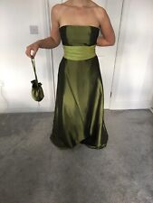 Bridesmaids/ Prom Dress Long ( Forever Yours )  Olive Green ( Size 10 )