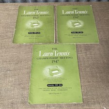 3x Wimbledon Tennis Programmes