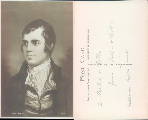 Portrait robert burns - of,