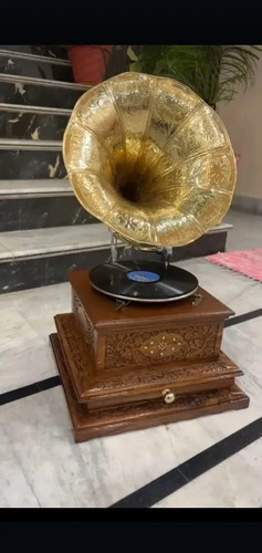 Antique hmv gramophone fully - antique,