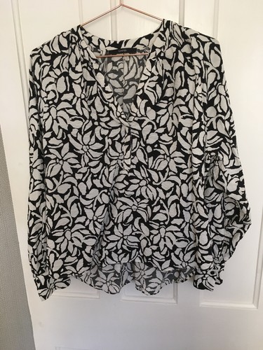 Ladies black white patterned - black, &