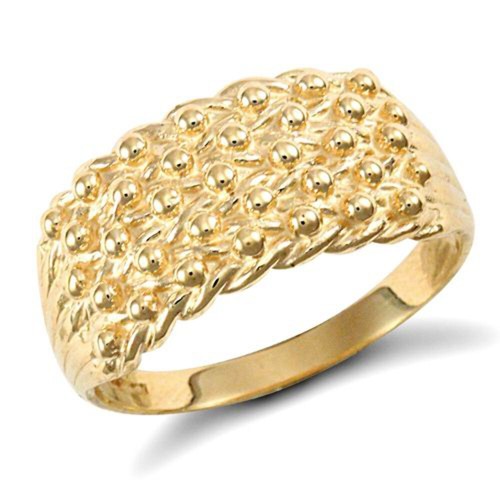 9ct yellow gold - ring, |