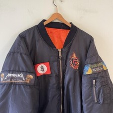 Vintage Heavy Metal Jacket 90 80s  Metallica ,Slayer Iron Maiden Slipknot