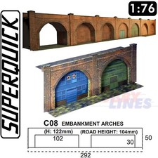 EMBANKMENT ARCHES C8 1:76 OO