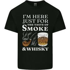 Funny Whisky and Pipe Tobacco Smoke Mens Light Cotton T-Shirt