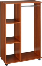 Rolling Wooden Wardrobe