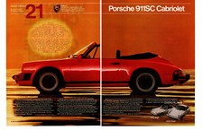 1983 PORSCHE 911SC CABRIOLET ~ NICE 2-PAGE PRINT AD