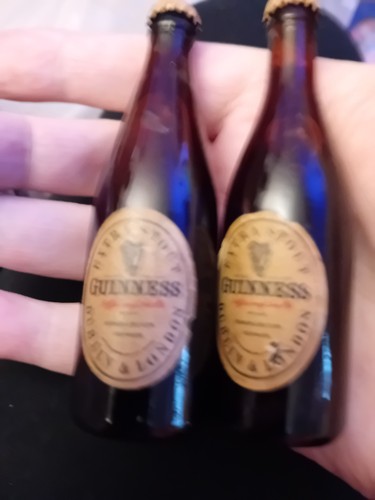Minature guinness bottles - guinness,