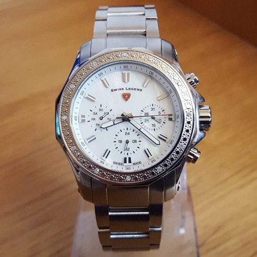 Mens silver bracelet - silver, swiss