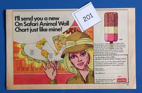 Lyons maid fab ice lolly - fab, cards