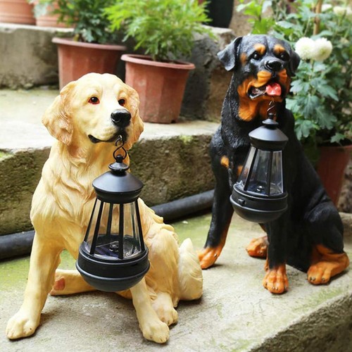 Garden decorative dog statue - decorative,