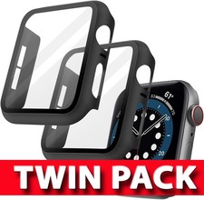 Case for Apple Watch 11 10 9 8 7 SE Ultra Tempered Glass Screen Protector Cover