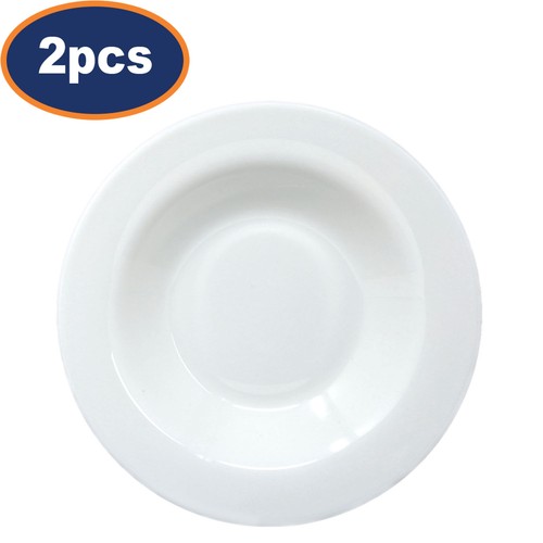 Deep plate 22cm white pasta - plate,