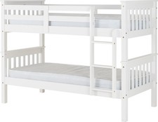 White 3ft Bunk Bed - Converts